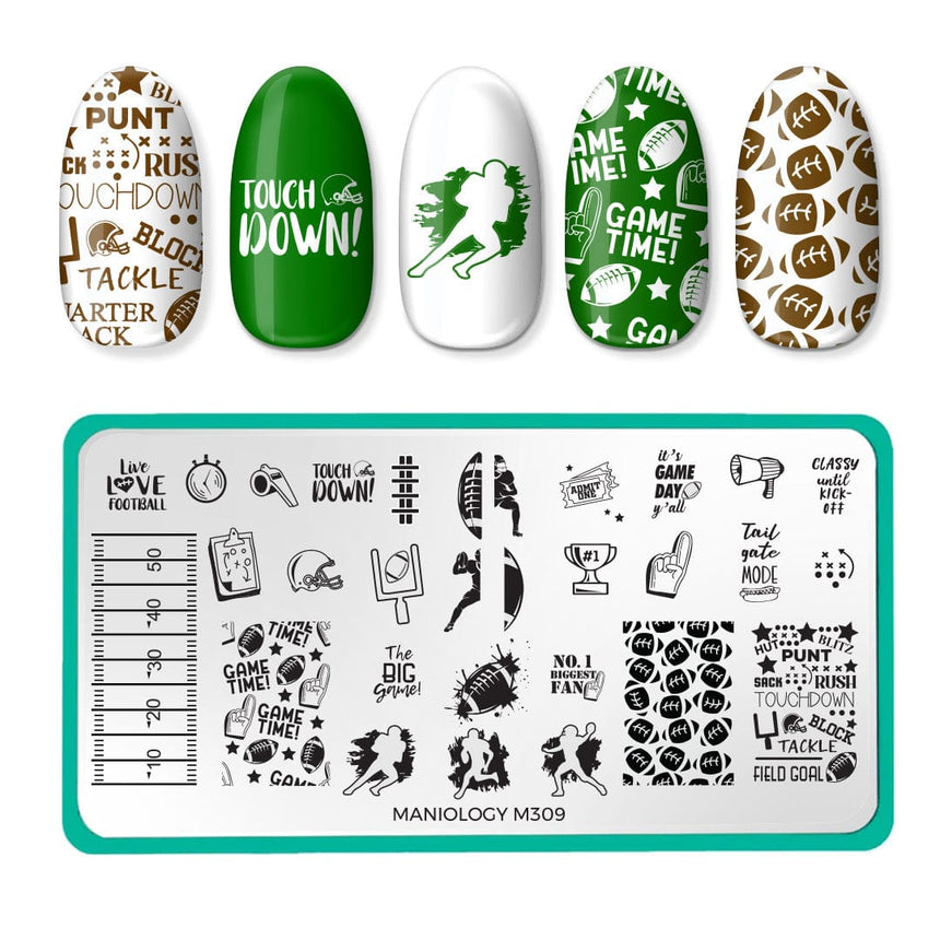 Game On: Set of 4 Nail Stamping Plates