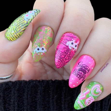 Game Over: Press Start (M430) - Nail Stamping Plate