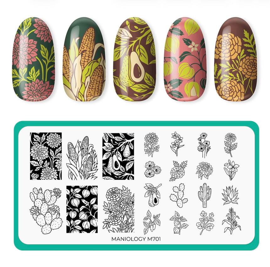 Garden Fresh (M701) - Nail Stamping Plate