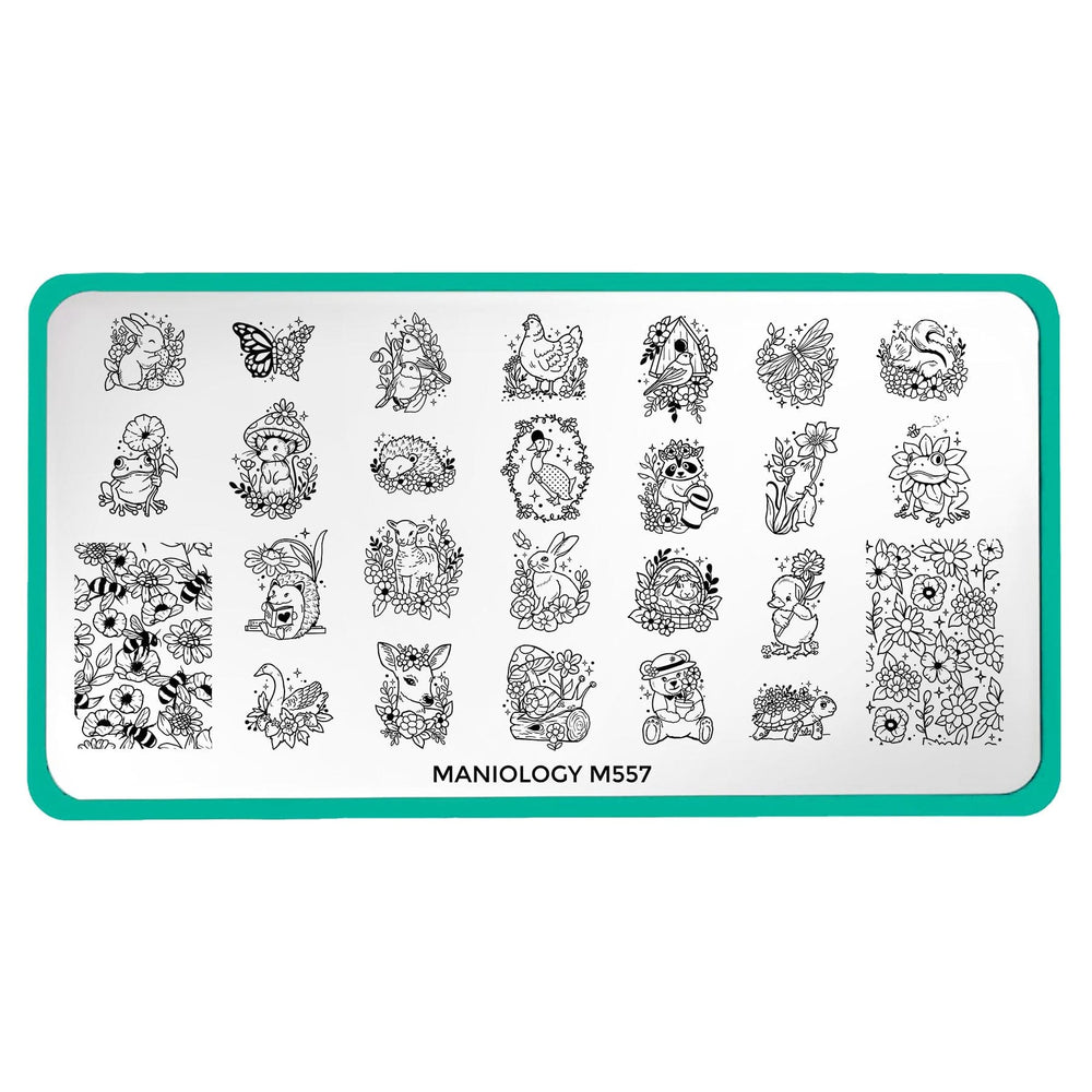 Garden Friends (M557) - Nail Stamping Plate