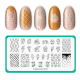 Gelateria (M712) - Nail Stamping Plate