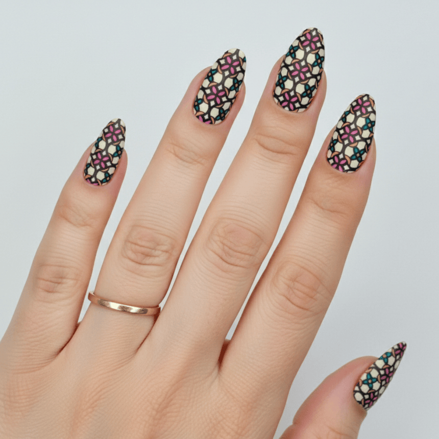 Geometric Mosaics (M656) - Nail Stamping Plate