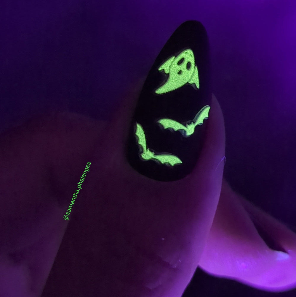 Ghost Buddies (TH-0863) - Glow In The Dark Nail Art Sticker Sheet