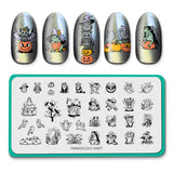 Ghoulish Blooms: Set of 3 Nail Stamping Plates