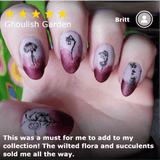 Ghoulish Garden (M324) - Nail Stamping Plate