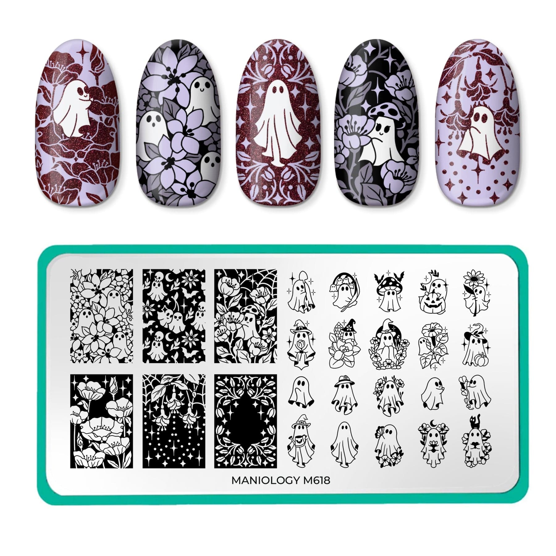 Ghoulish Gardener (M618) - Nail Stamping Plate – Maniology