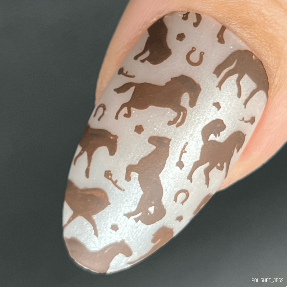 Giddy Up (M487) - Nail Stamping Plate