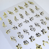 Gilded Details (MS-115) - Nail Art Stickers