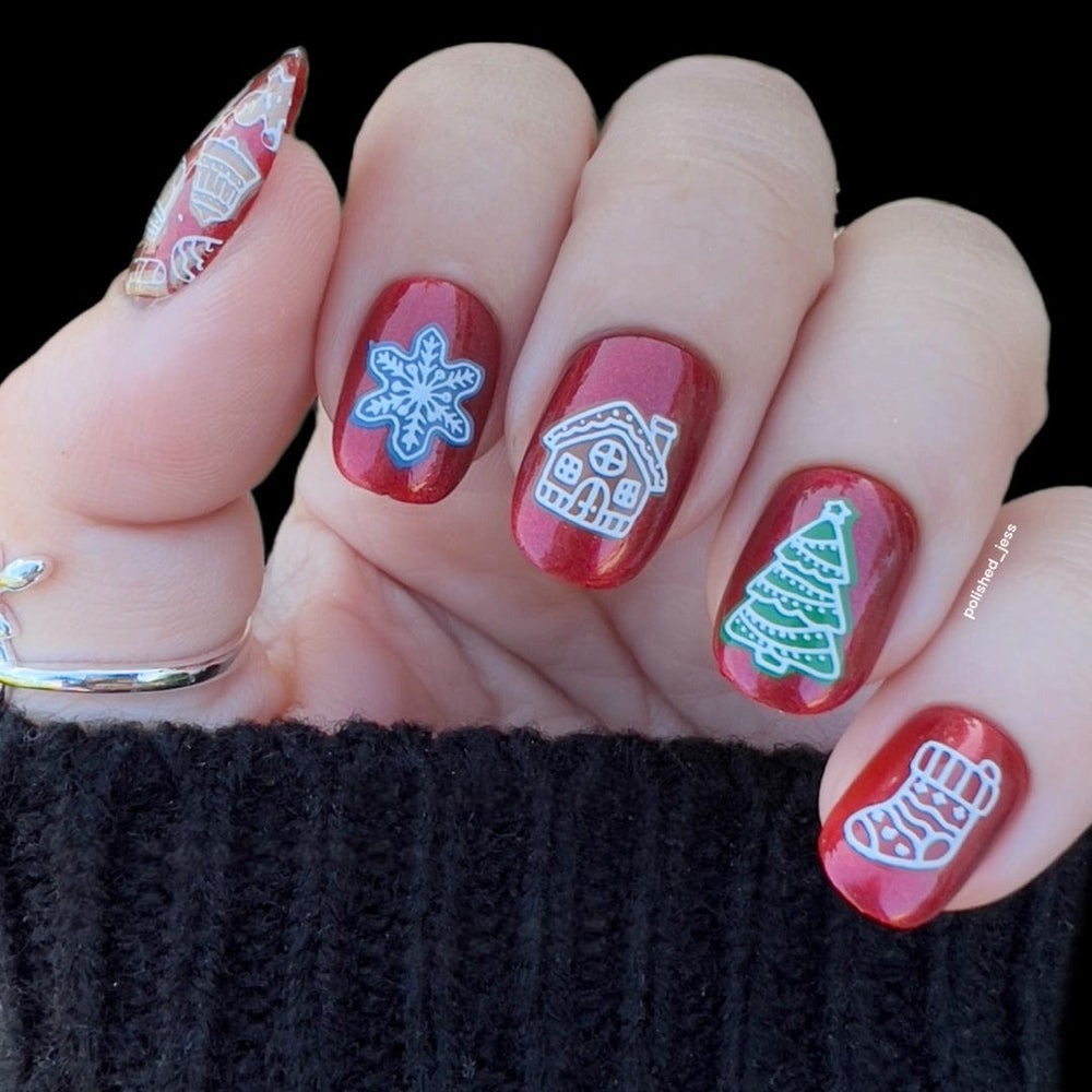 Gingerbread Workshop (M417) - Nail Stamping Plate