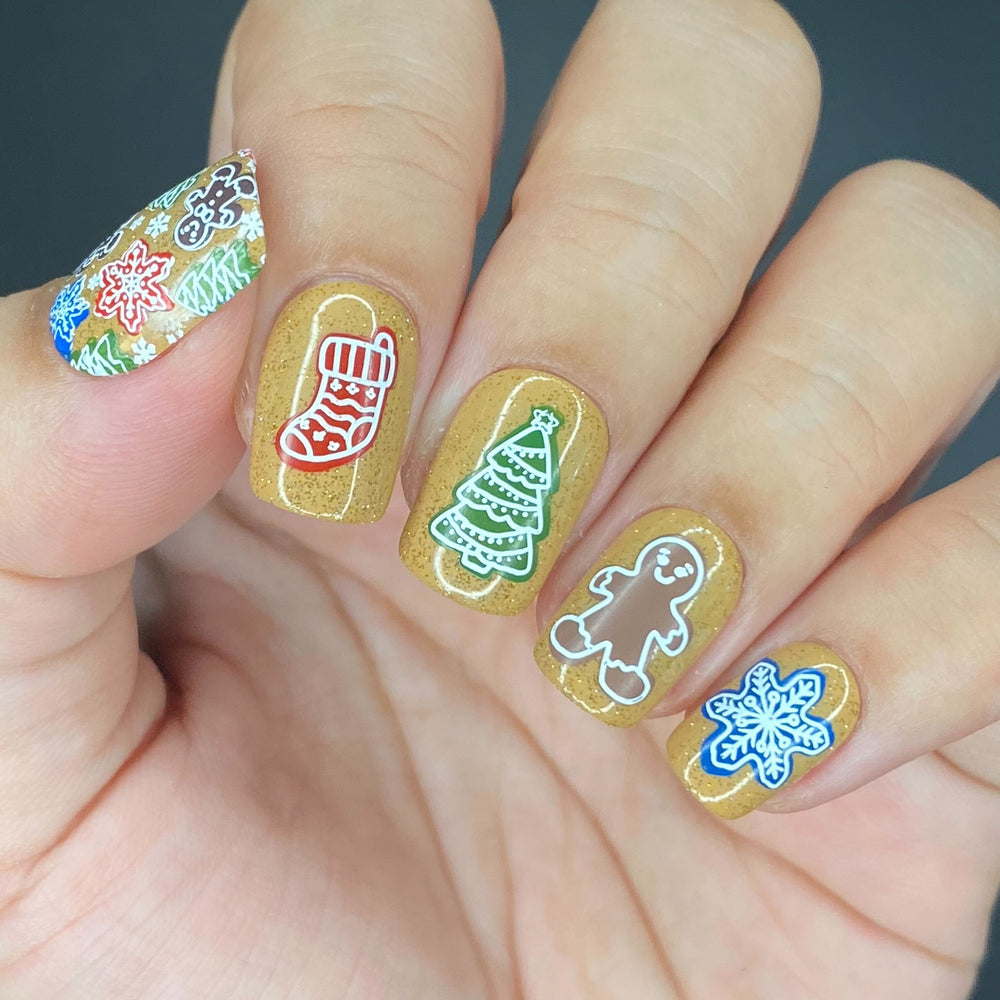 Gingerbread Workshop (M417) - Nail Stamping Plate
