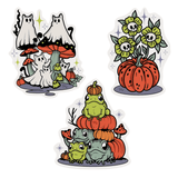 Gloomy Halloween - 3pc Vinyl Sticker Set