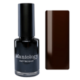Gloss & Grain: Burnt Umber (P185) - Dark Brown Sheer Tint Nail Polish