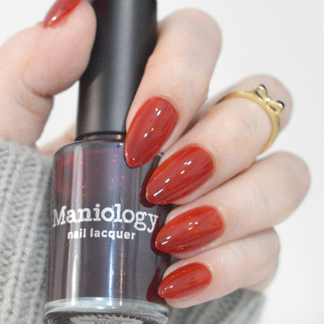 Gloss & Grain: Sienna Glaze (P187) - Reddish Brown Sheer Tint Nail Polish