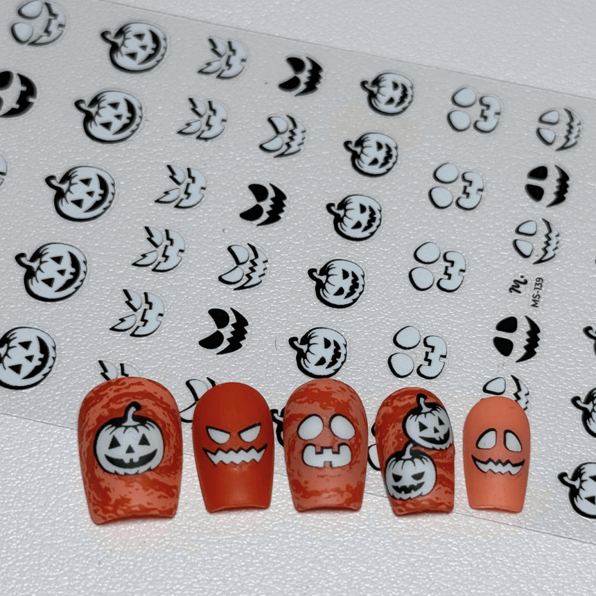 Glowing Gourds (MS-139) - Nail Art Sticker