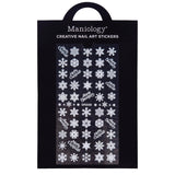 Glowy Snowflakes (DP2036) - Glow In The Dark Nail Art Sticker Sheet