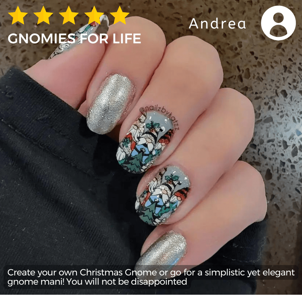 Gnome Alone (M339) - Nail Stamping Plate