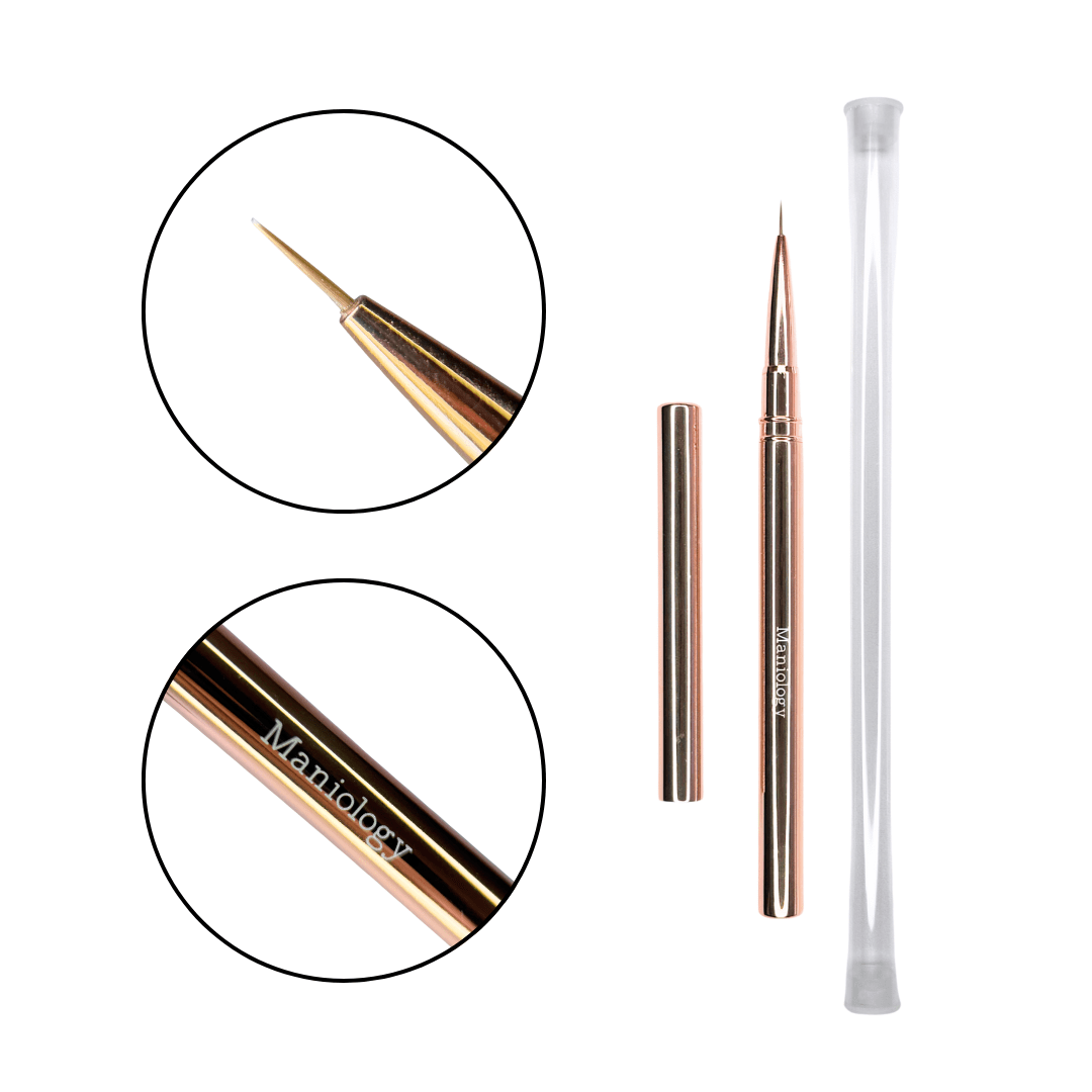 Pincel de Detalle Rose Gold