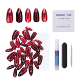 Gothic Glamour Press On Nails - Medium Almond