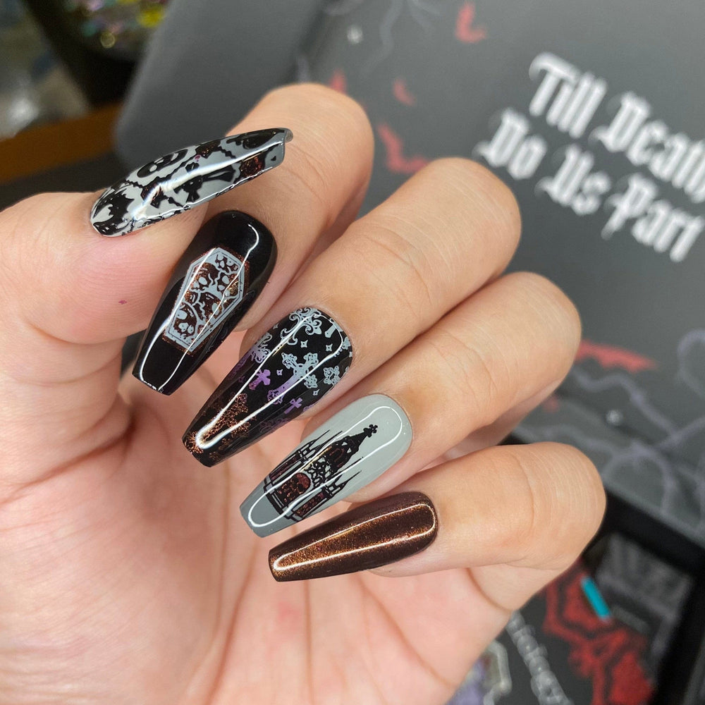 Gothic Halloween (M513-M517) - Set of 5 Nail Stamping Plates