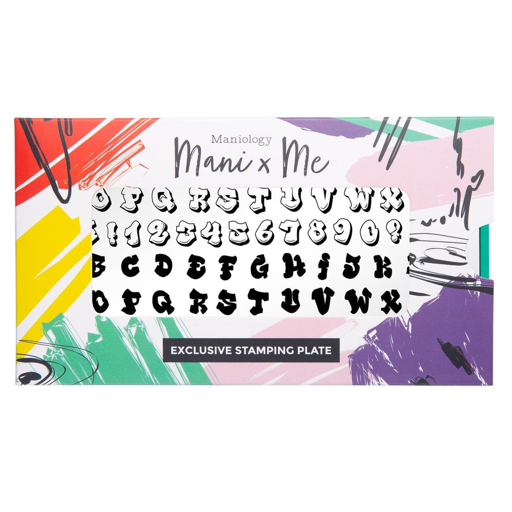 Graffiti Font (M543) - Nail Stamping Plate