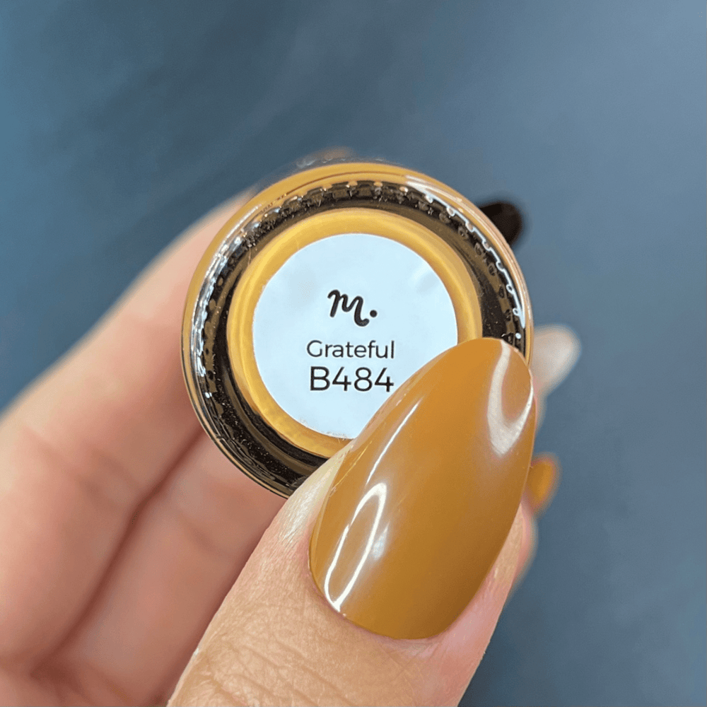 Grateful (B484) - Camel Brown Cream Stamping Polish