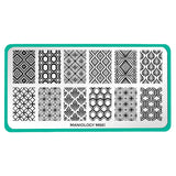 Groovy Shapes (M661) - Nail Stamping Plate