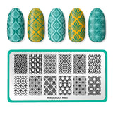Groovy Shapes (M661) - Nail Stamping Plate
