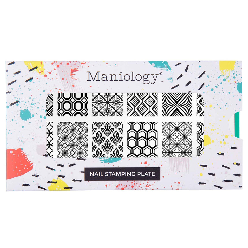 Groovy Shapes (M661) - Nail Stamping Plate