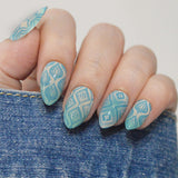 Groovy Shapes (M661) - Nail Stamping Plate