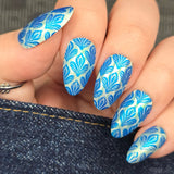 Groovy Shapes (M661) - Nail Stamping Plate