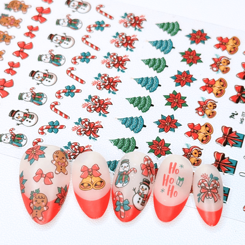 Happy Holidays (MS-117) - Nail Art Sticker