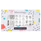 Happy Face Nails (M439) - Nail Stamping Plate