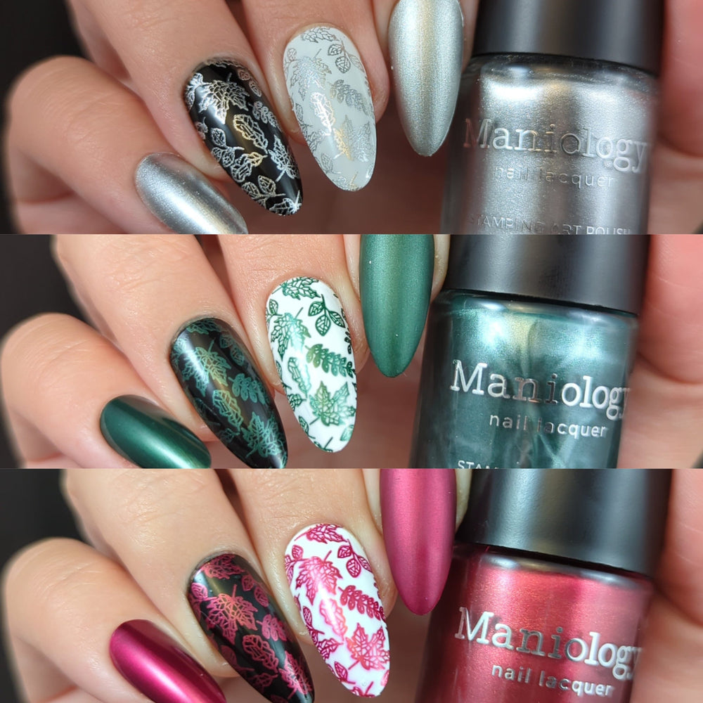 Harvest Hues: 3-Piece Metallic Stamping Polish Set