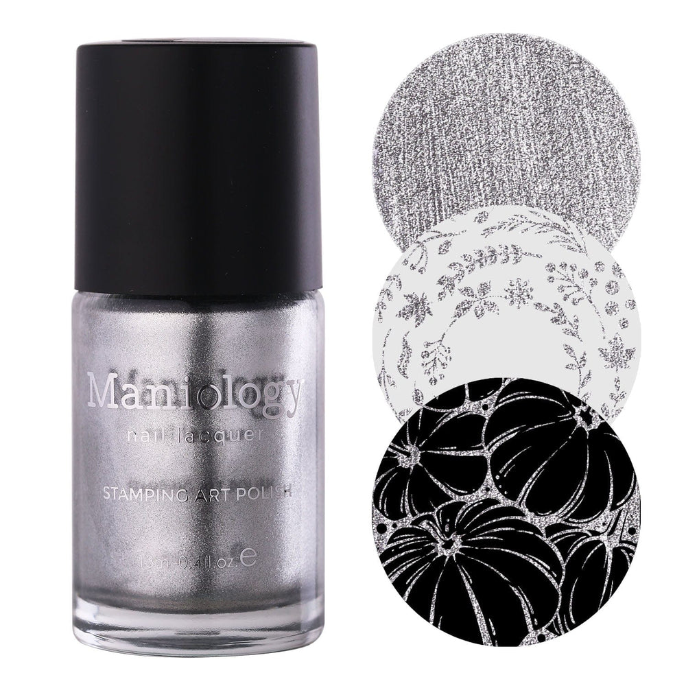 Harvest Hues: Silver Birch (B530) - Silver Metallic Stamping Polish