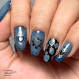 Heart to Heart (M697) - Nail Stamping Plate