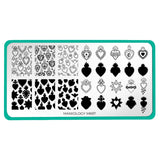 Heart to Heart (M697) - Nail Stamping Plate