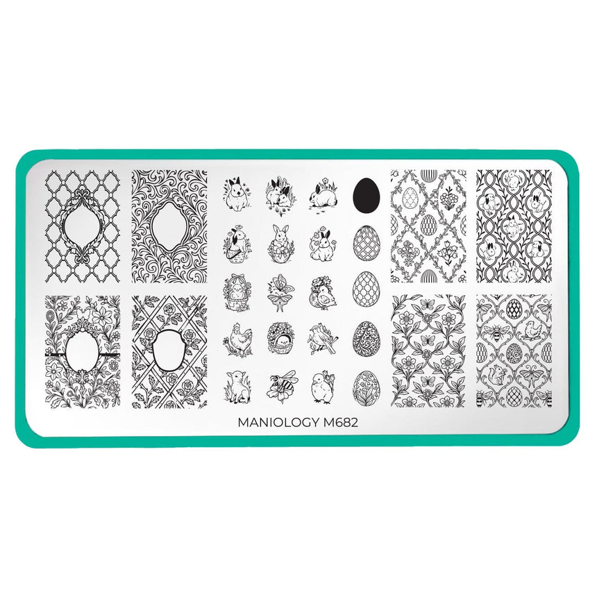 Heirloom Eggs (M682) - Nail Stamping Plate