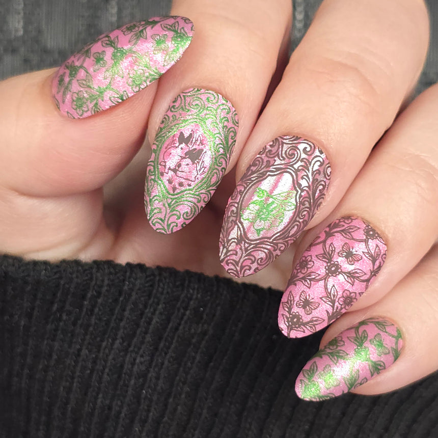 Heirloom Eggs (M682) - Nail Stamping Plate
