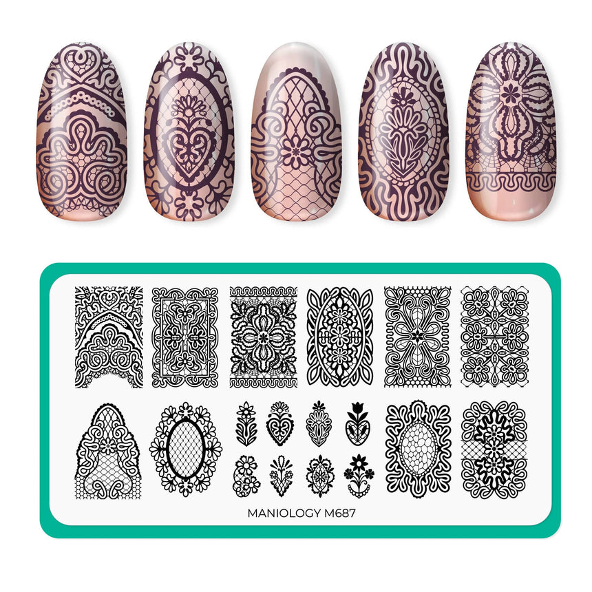 Heritage Lace (M687) - Nail Stamping Plate