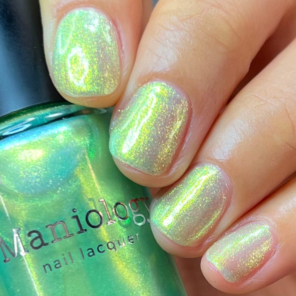 High Tide: Kelp Forest (P166) - Green Shimmering Jellies Nail Polish