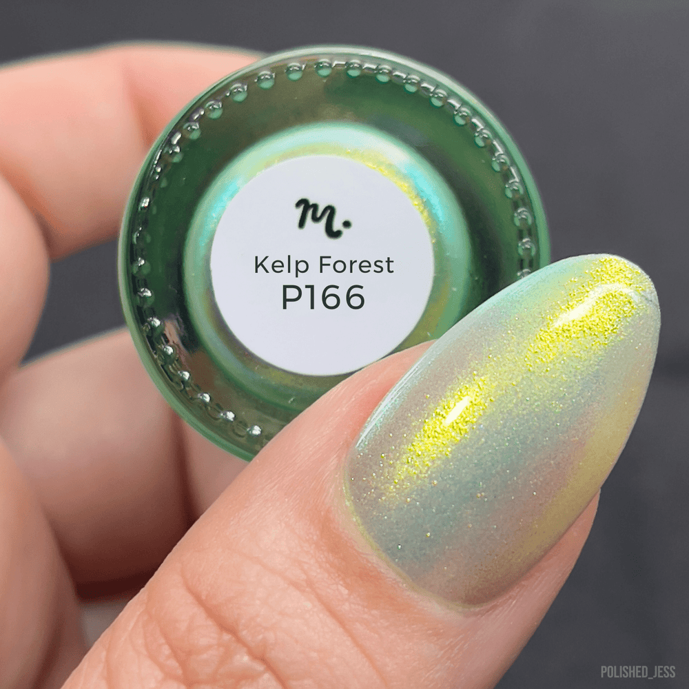 High Tide: Kelp Forest (P166) - Green Shimmering Jellies Nail Polish