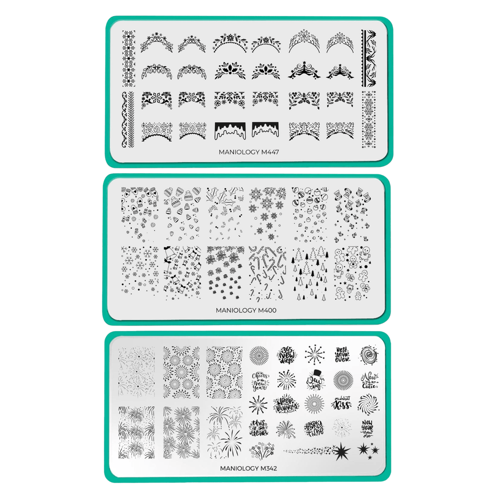 Holiday Cheer: Set of 3 Nail Stamping Plates