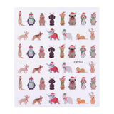 Holiday Furries (DP187) - Nail Art Sticker Sheet