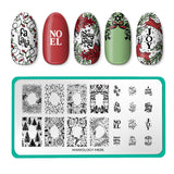 Holiday Greetings (M636) - Nail Stamping Plate