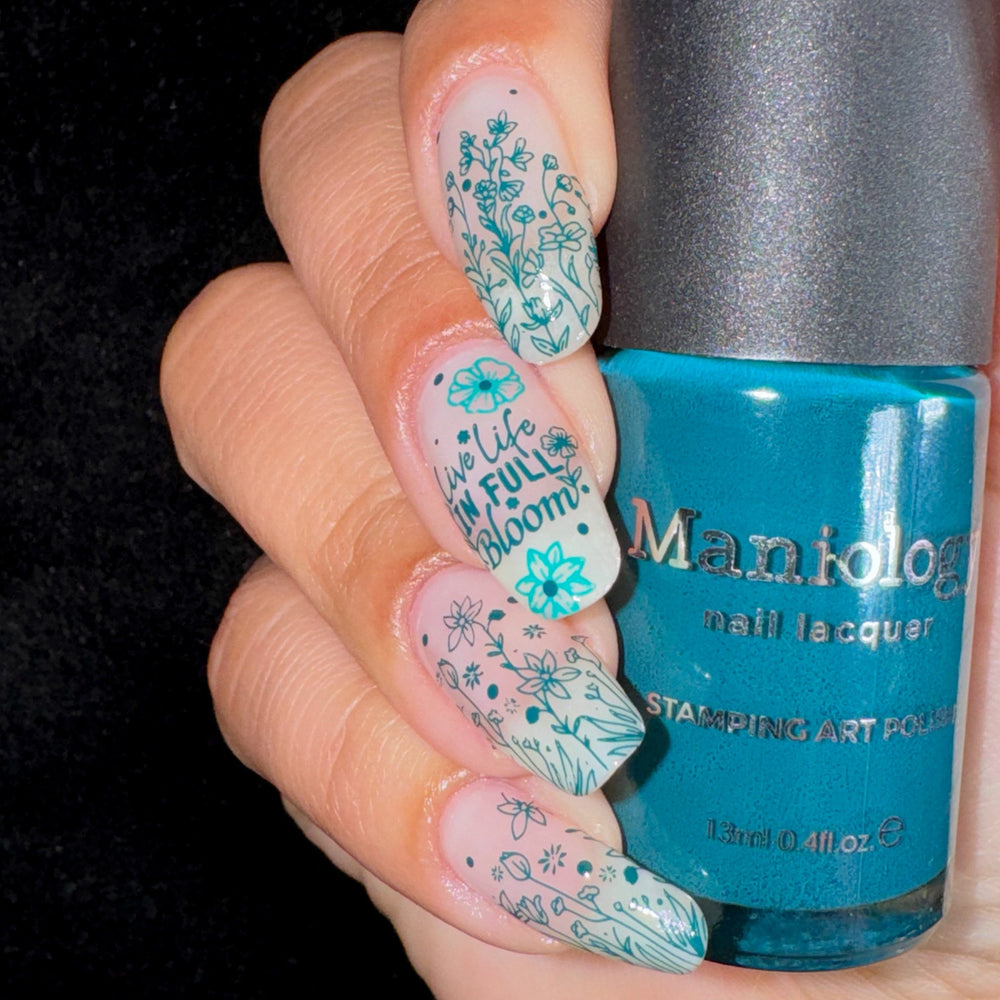 Honu (B391) - Teal Stamping Polish