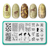 Giddy Up (M487) - Nail Stamping Plate