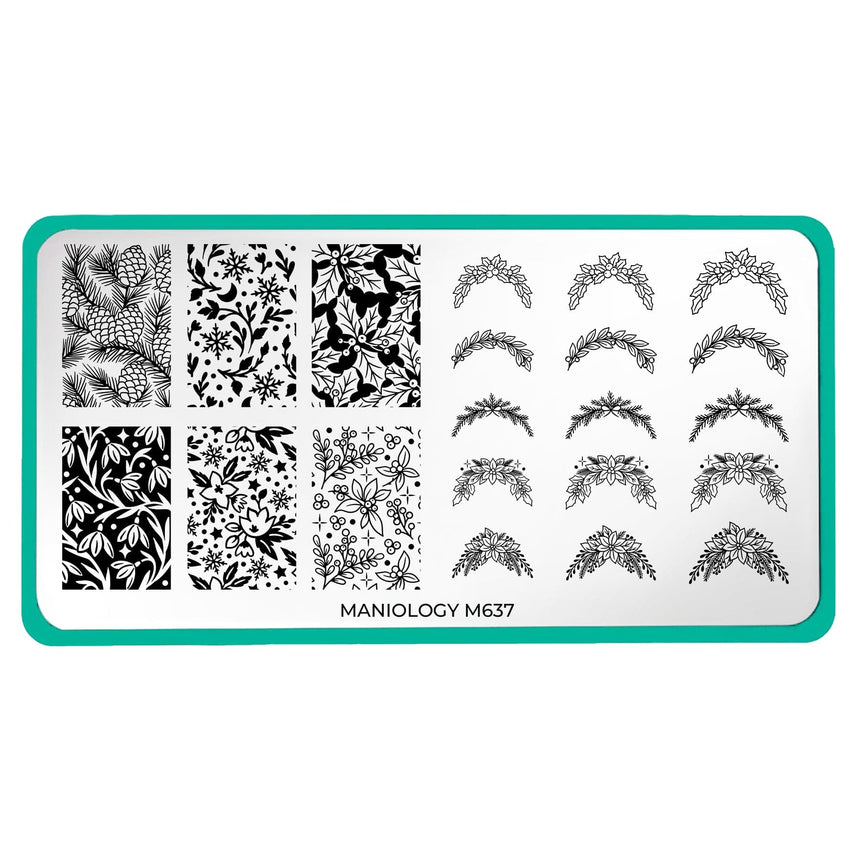 Ice Garden (M637) - Nail Stamping Plate