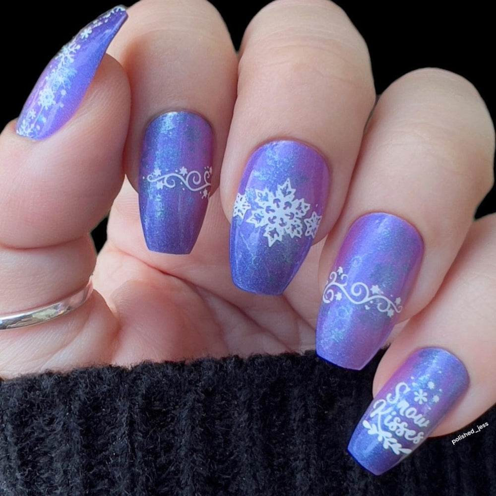 Ice Garlands (M418) - Nail Stamping Plate