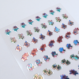 Island Hibiscus (MS-133) - Nail Art Sticker