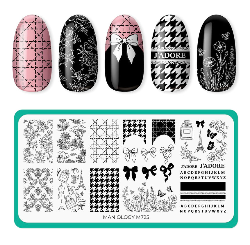 J'adore La Mode (M725) - Nail Stamping Plate